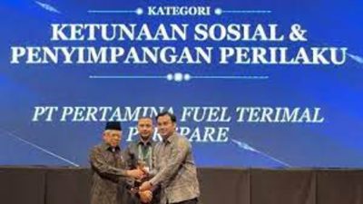 Pertamina Fuel Terminal Parepare Terima Penghargaan dari Wapres