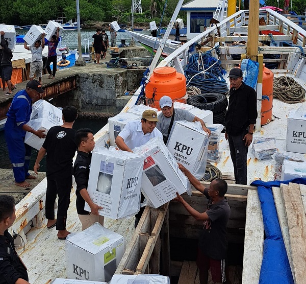 KPU Selayar : Logistik 156 TPS di Pulau Rampung