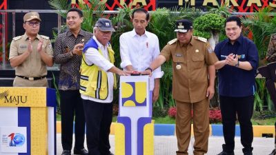 Presiden Jokowi Resmikan IPAL Losari Senilai Rp1,2 Triliun di Makassar