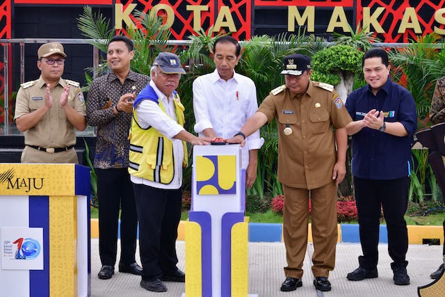 Presiden Jokowi Resmikan IPAL Losari Senilai Rp1,2 Triliun di Makassar