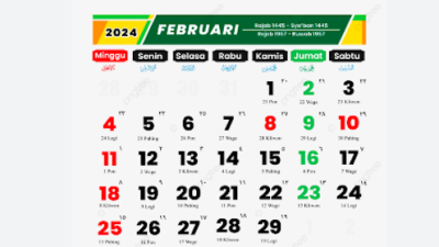 Berikut Daftar Hari Libur-Cuti Bersama di Bulan Februari 2024