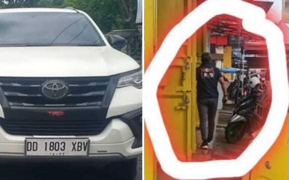 Gunakan Plat Gantung, Polres Gowa Tilang Mobil Mantan Wabup Jeneponto