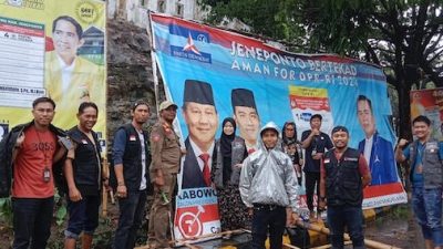 Masa Tenang, Bawaslu Jeneponto Mulai Turunkan Baliho