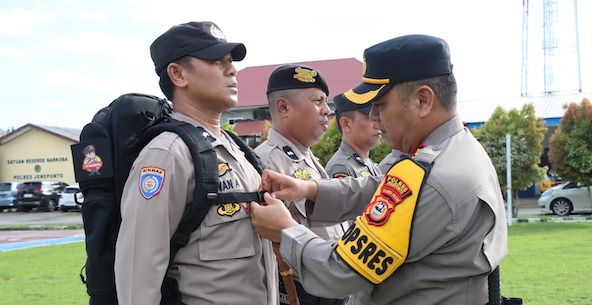 325 Personil Polres Jeneponto Diterjunkan Dalam Pengamanan Pemilu