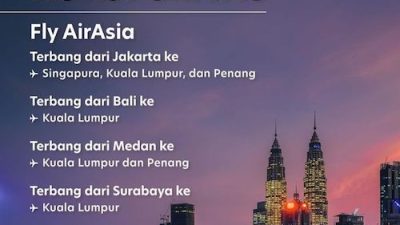 AirAsia Tebar Promo Tiket Gratis Rute Internasional