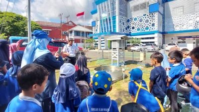 Belajar Cuaca-Musim, SD Sekolah Alam Bosowa Kunjungi BMKG Makassar