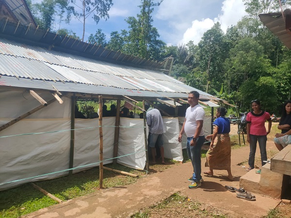 Pantau Pemilu, Lurah Pa'Pelean Imbau Warga Lakukan Pencoblosan Dengan Tenang