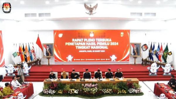 KPU Tetapkan Hasil Rekapitulasi Nasional, Prabowo-Gibran Menangkan Pilpres 2024