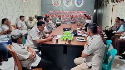 Jalin Komunikasi Dengan Perumda Pasar, Polda Sulsel Antisipasi Kemacetan Jelang Ramadhan