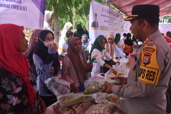 Jaga Stabilitas, Kapolres Bulukumba Hadiri Kegiatan Gerakan Pangan Murah