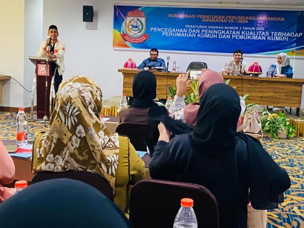 Ketua DPRD Makassar Sosialisasi Perda Pemukiman
