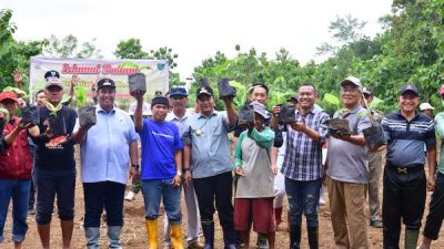 Konsen Kelestarian Rammang-rammang, Pj Gubernur Tanam Sukun-Tebar Benih Ikan
