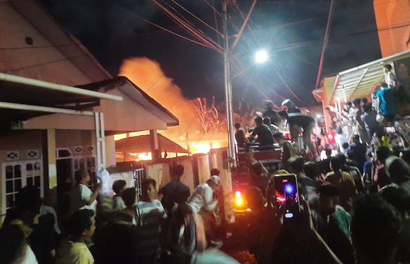 Ini Kronologis, Anak Tega Bakar Rumah Orang Tua di Makassar