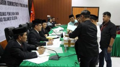 Bawaslu Sulsel Sidang Administrasi Perdana Dugaan Pelanggaran Rekapitulasi