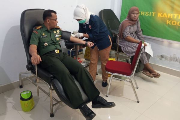 HUT Ke-78 Persit KCK, Kodim Jeneponto Gelar Donor Darah