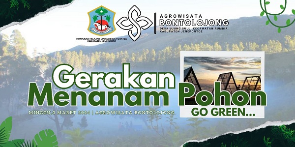 Ribuan Bibit Pohon Bakal Ditanam di Puncak Agrowisata Bontolojong Jeneponto