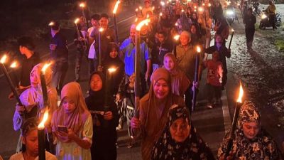 Tutup Ramadan, Gempur Lutra Gelar Pawai Obor dan Gema Takbir