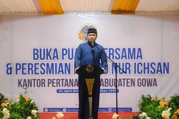 Bupati Adnan Resmikan Masjid Nur Ichsan Kantor BPN Gowa