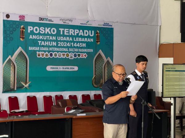 Posko Angkutan Lebaran Terpadu Dibuka di Bandara Sultan Hasanuddin