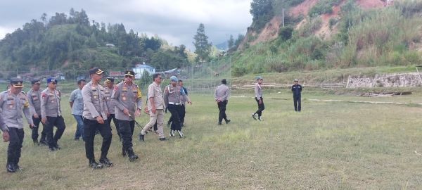 Kapolda Sulbar dan PJU Pantau Jalur yang Akan Dilalui Presiden Jokowi