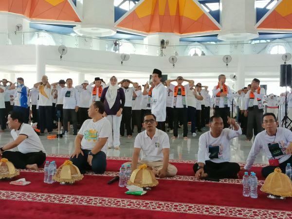 Kanwil Kemenag Sulsel Lounching Senam Haji Indonesia 2024