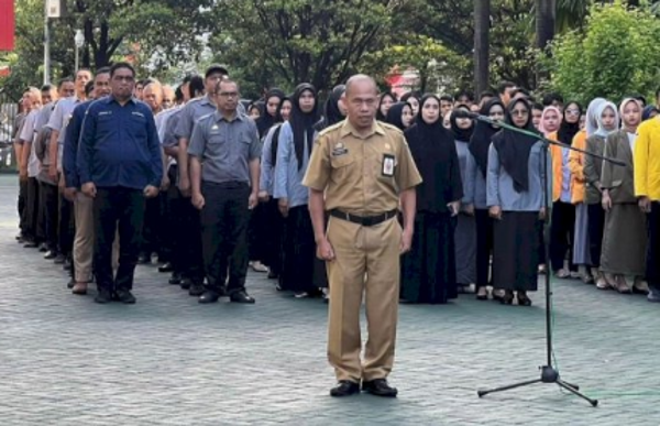 Kabag Humas Protokol DPRD Makassar Pimpin Apel Pagi Tegaskan Kedisiplinan