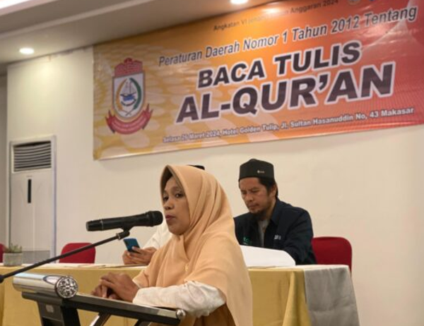 Anggota DPRD Makassar Sosialisasi Perda Pendidikan Al-Qur'an
