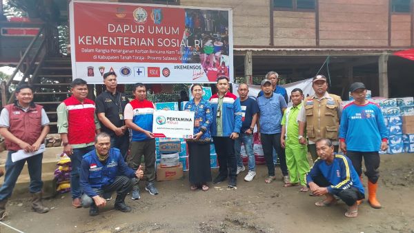 Pertamina Sulawesi Salurkan Bantuan untuk Korban Terdampak Longsor Tana Toraja