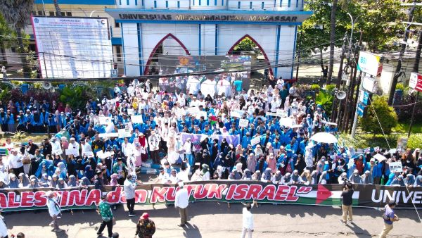 Unismuh Makassar Gelar Aksi Bela Palestina, Berikut 10 Tuntutanya