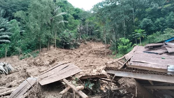 Longsor Ketiga Terjadi, 5 Rumah Tertimbun dan 1 Terdampak di Torut