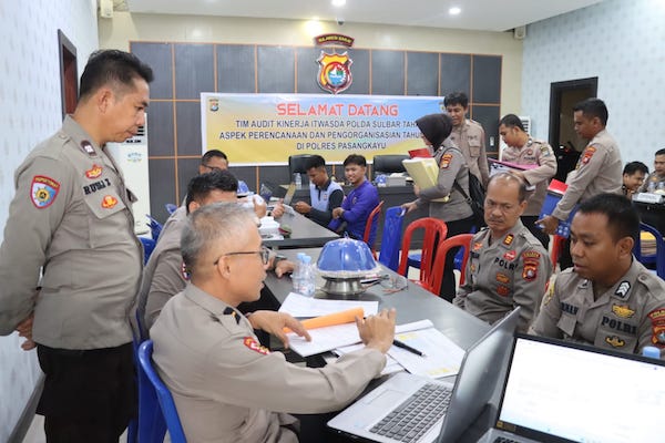 Tim Audit Itwasda Polda Sulbar Lakukan Pemeriksaan di Polres Pasangkayu