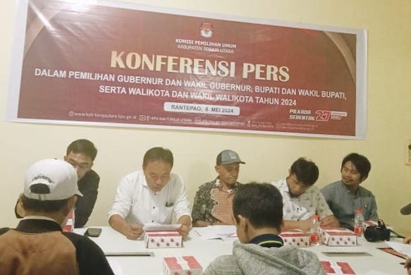KPU Toraja Utara Tetapkan Syarat Calon Bupati 17 Ribu Dukungan