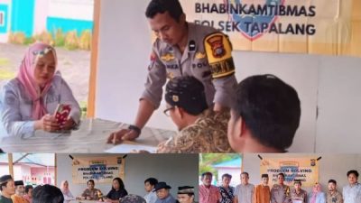 Bhabinkamtibmas Polsek Tapalang Mediasi Antar Pelaku Tawuran