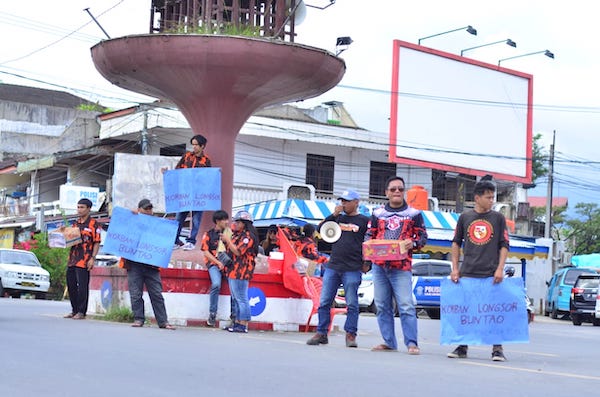 Pemuda Pancasila Torut Turun ke Jalan Gelar Aksi Galang Dana, Bantu Korban Longsor