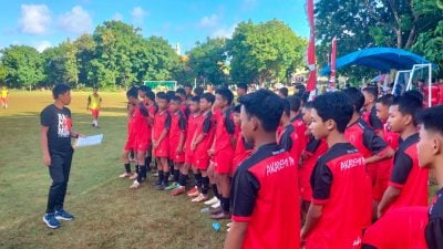 Akademi PSM Makassar, gelar Talent Scouting Season 2024 di Kabupaten Bulukumba diikuti ratusan peserta berlangsung di Bira Lapangan Puajango Kecamatan Bontobahari Kabupaten Bulukumba, Kamis (16/05).