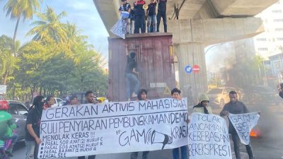 Gerakan Aktivis Mahasiswa Turun ke Jalan Tolak RUU Penyiaran