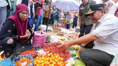 Pj Gubernur Sulbar Pastikan Harga Kebutuhan Pokok Terkendali di Pasar Baru Polman