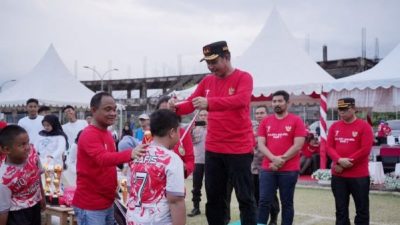 Agus Salim Tutup Turnamen Sepak Bola Kajati Sulsel Cup I 2024