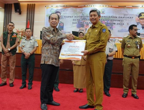 BNPB Beri Bantuan DSP Rp2,5 Miliar untuk Penanganan Bencana di Sulsel