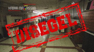 PD Pasar Makassar Segel 13 Ruko Pasar Panakkukang Akibat Tunggakan