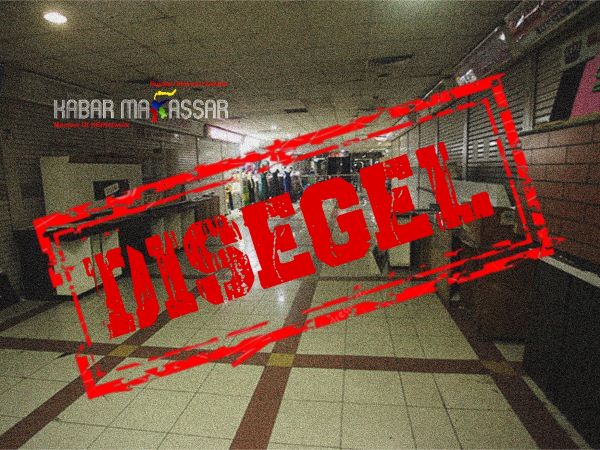 PD Pasar Makassar Segel 13 Ruko Pasar Panakkukang Akibat Tunggakan