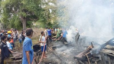Ditinggal Pemiliknya ke Pesta, 1 Rumah di Desa Tuju Jeneponto Hangus Terbakar
