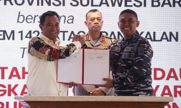 Jalin Sinergi, Lanal Mamuju Siap Dukung Program yang Bermanfaat untuk Masyarakat