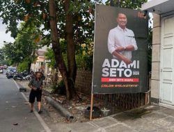 Pilwali Makassar 2024 : Jagoan Gerindra Sebar Baliho “Adami Seto”