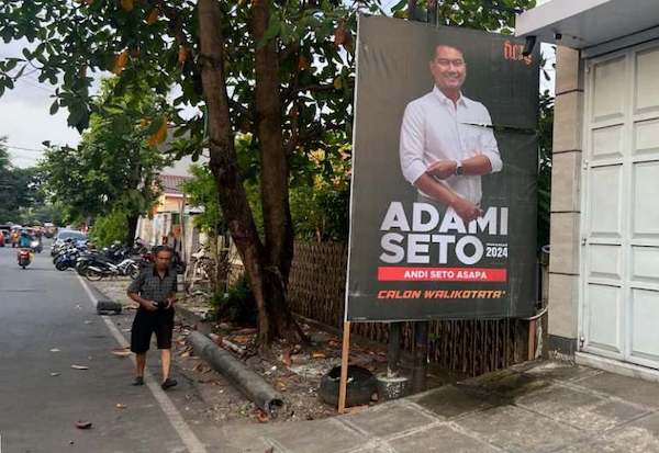 Pilwali Makassar 2024 : Jagoan Gerindra Sebar Baliho “ADAMI Seto”