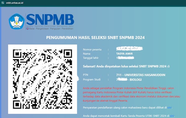 Sebanyak 5.818 Calon Mahasiswa Baru Lolos UTBK SNBT 2024 di Unhas