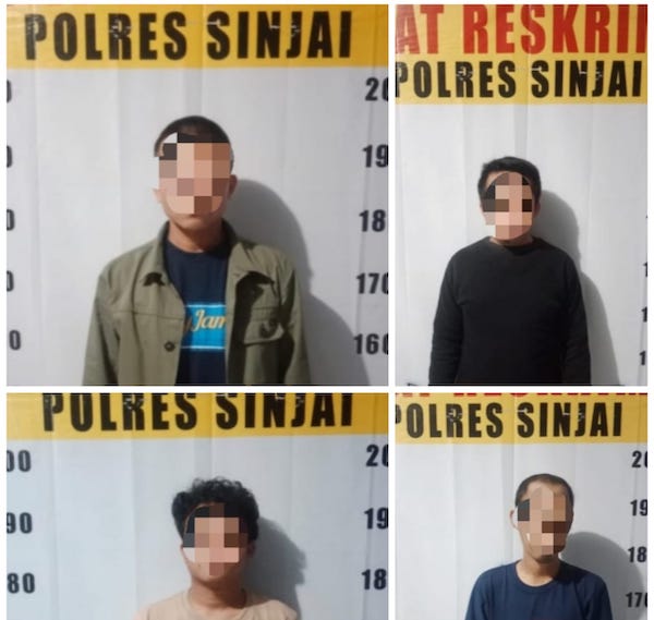 Polres Sinjai Ringkus 4 Pelaku Usai Mencuri di Tempat Kerjanya