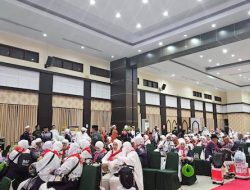 450 Jemaah Haji Kloter 4 Embarkasi Makassar Tiba di Asrama Haji