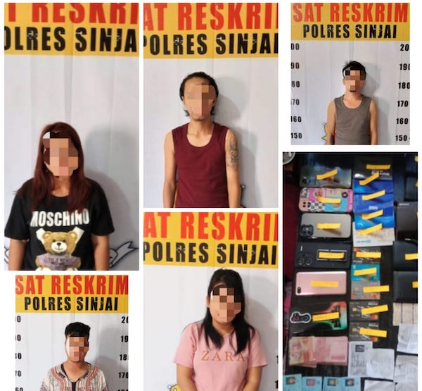 5 Pelaku Penipuan Dengan Modus Hadia Motor Ditangkap Polres Sinjai