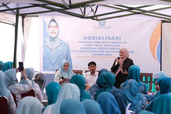 TP PKK Kota Makassar Gelar Sosialisasi Kesehatan di Lorong PKK